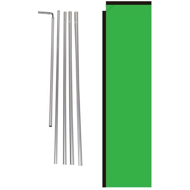 Beer & Wine Open 24 hrs Now Open King Swooper Feather Flag Sign Kit with Pole and Ground Spike Pack of 3 